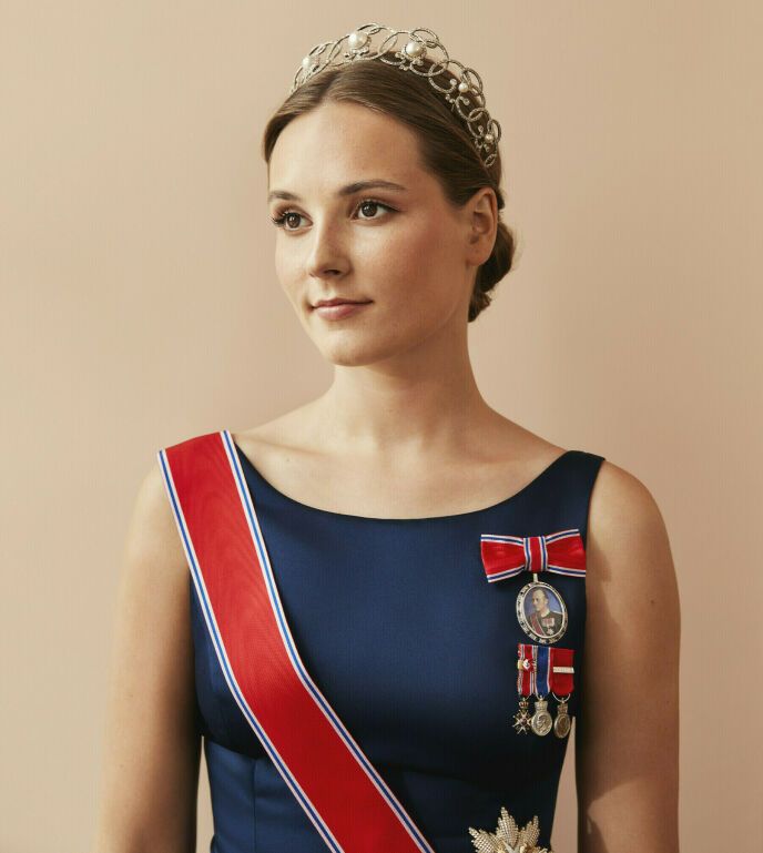FIRST TIME: This was the first time Princess Ingrid Aleandra wore Princess Ragnhild's tiara. Photo: Ida Bjørvik, The Royal Court