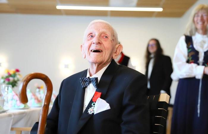 Nils Severin (107) honored after the liberation of France during the war – NRK Vestland