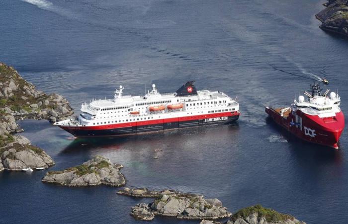 Hurtigruten has run aground north of the Sognefjord – NRK Vestland