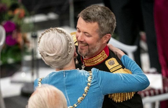 Crown Prince Frederik paid tribute to Queen Margrethe in a moving speech