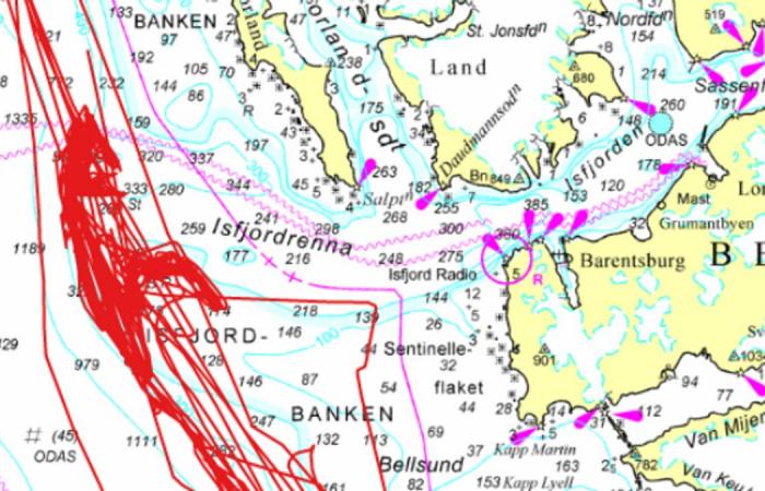 The Russian fishing trawler “Melkart-5” crossed the Svalbard fiber more than 140 times – NRK Nordland