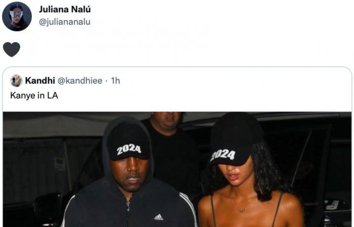 Juliana Nalu and Kanye West are enjoying themselves