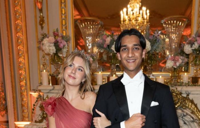 Leah Isadora Behn’s mysterious prom date at the debutante ball in Paris has been revealed