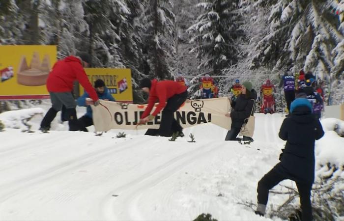 Climate activists demonstrated in the middle of the cross-country track – the police on the scene – NRK Sport – Sports news, results and broadcasting schedule