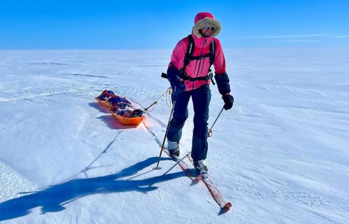 Hedvig Hjertaker, South Pole | Tonight Hedvig Hjertaker (28) sets a record: Is the youngest woman in the world to the South Pole alone