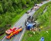 Traffic accident in Levanger Man died after a lorry overturned on the E6