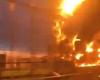 Fire in Russian fuel warehouses after Ukrainian drone attack