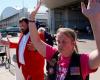 Trump supporters pack airport hanger for visit