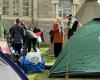 Setting up tents to pressure NTNU to discuss Israel
