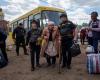 Thousands of civilians are fleeing the Russian offensive in northeastern Ukraine